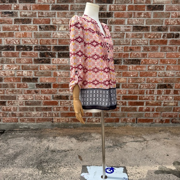 Anthropologie HD in Paris Red and Pink Blouse / 2 / Excellent condition - Picture 12 of 17